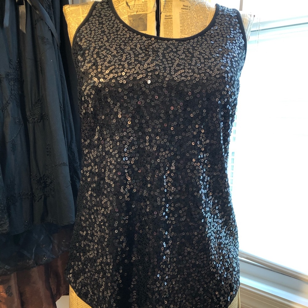Express Sequin Tank Top Size S